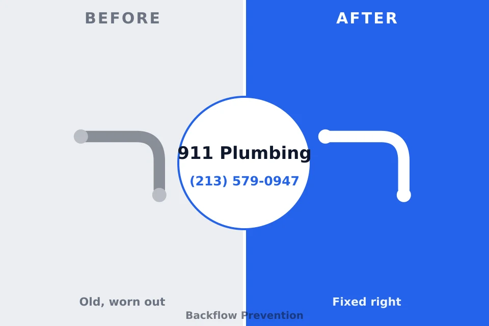 Before and after: plumbing repair Lincoln Park, MI